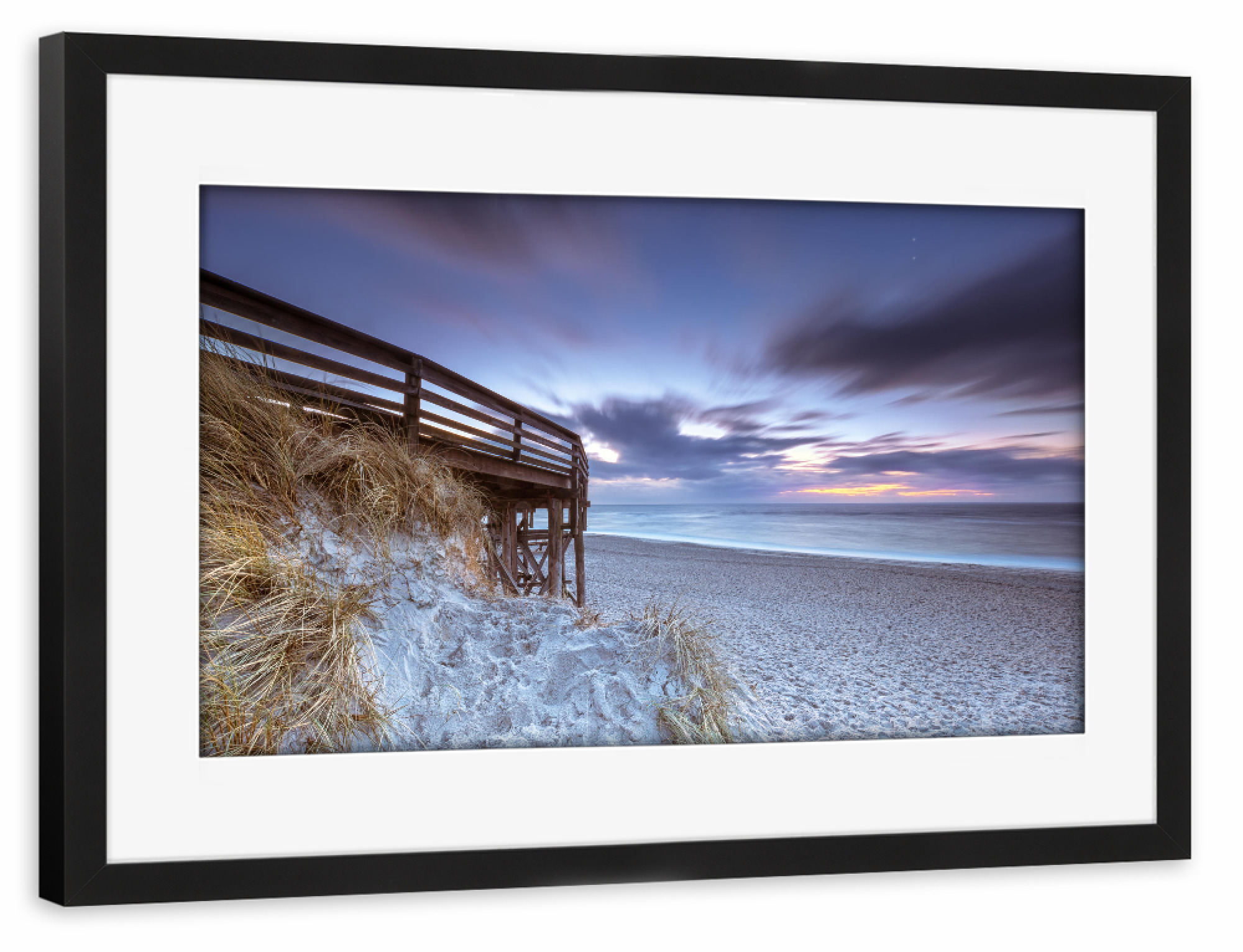 Poster mit Rahmen schwarz "Sylt - Kampen II" artboxONE - Natur,Reise / Strand und Meer