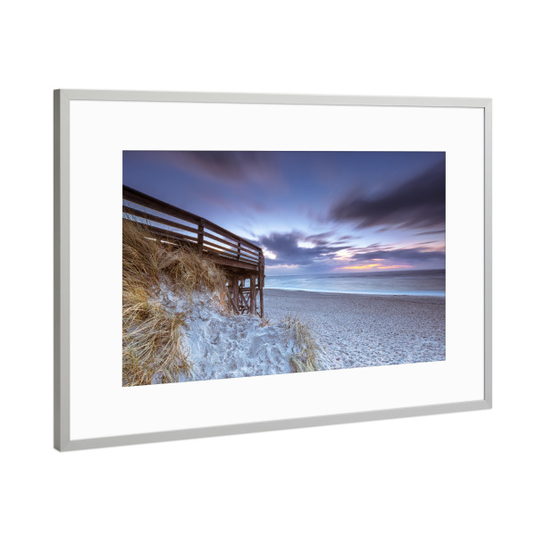 Poster mit Rahmen Silber "Sylt - Kampen II" artboxONE - Natur,Reise / Strand und Meer