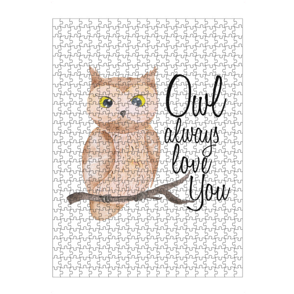 Puzzle Ravensburger "Owl Always Love You" artboxONE - Typografie,Für Kinder,Tiere
