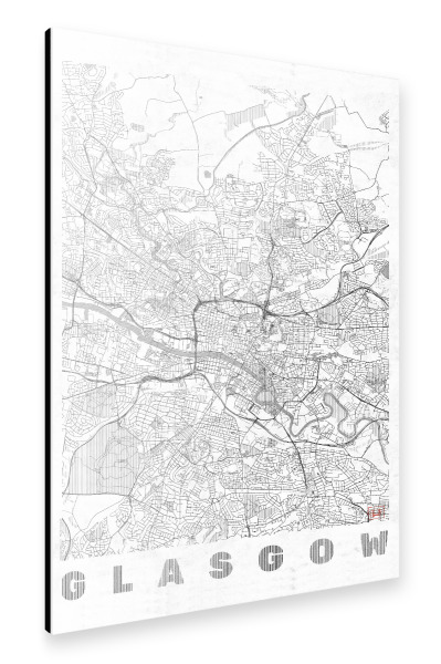 Alu-Dibond "Glasgow, Großbritannien 2" 30x20 cm artboxONE