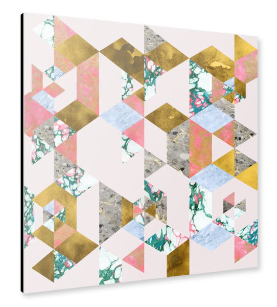 Alu-Dibond "Geometry of Love" 30x30 cm artboxONE