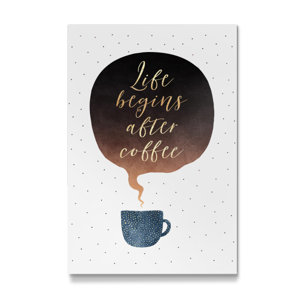 Galerie-Print "Life Begins After Coffee" 30x20 cm artboxONE