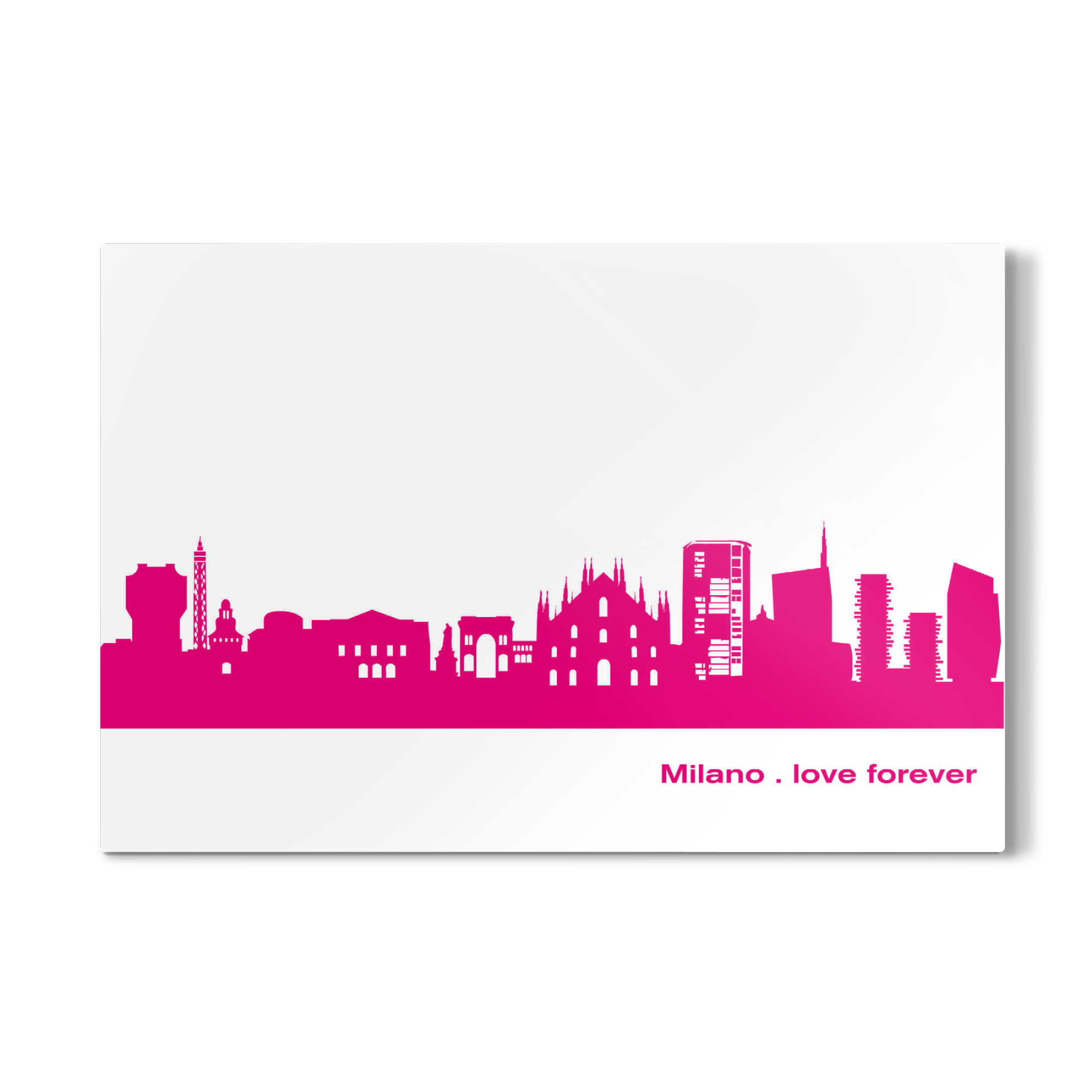 Galerie-Print "MAILAND 04 Skyline monochrome Pink" 75x50 cm artboxONE