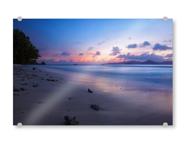 Acrylglasbild "Blue" artboxONE - Natur - Strand,Paradies,Meer