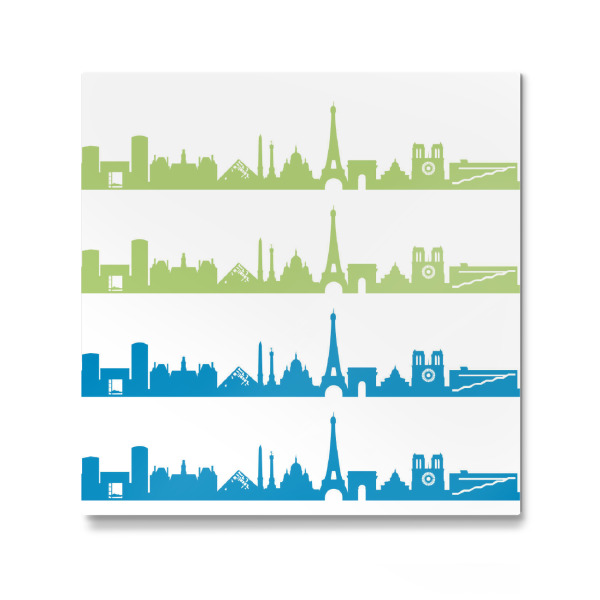 Galerie-Print "Paris 02 Bicolor" 30x30 cm artboxONE