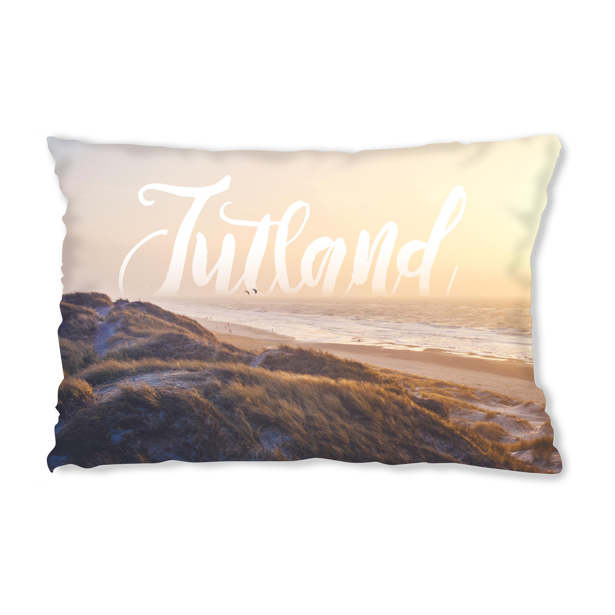 Design-Kissen "I love Denmark" artboxONE - Typografie,Natur,Reise,Reise / Strand und Meer
