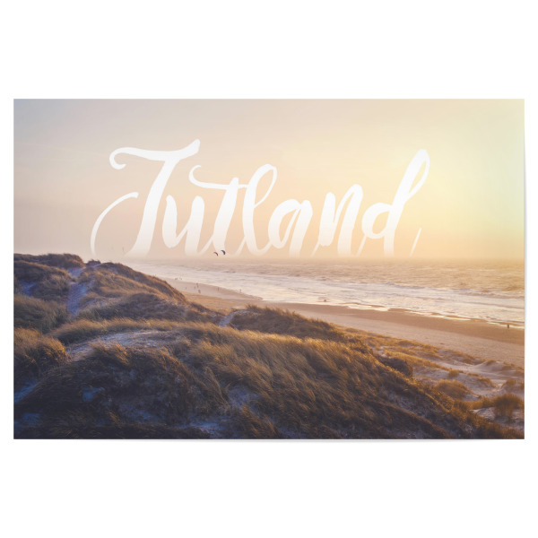 Poster "I love Denmark" artboxONE - Typografie,Natur,Reise,Reise / Strand und Meer
