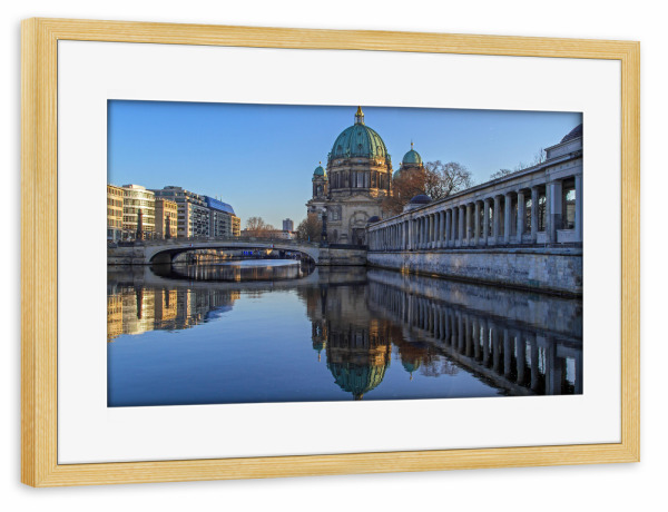 Poster mit Rahmen kiefer "Berliner Dom 2" artboxONE - Städte / Berlin,Architektur