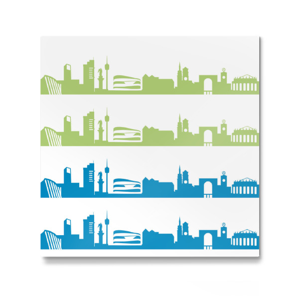 Galerie-Print "Stuttgart 02 Bicolor" 30x30 cm artboxONE