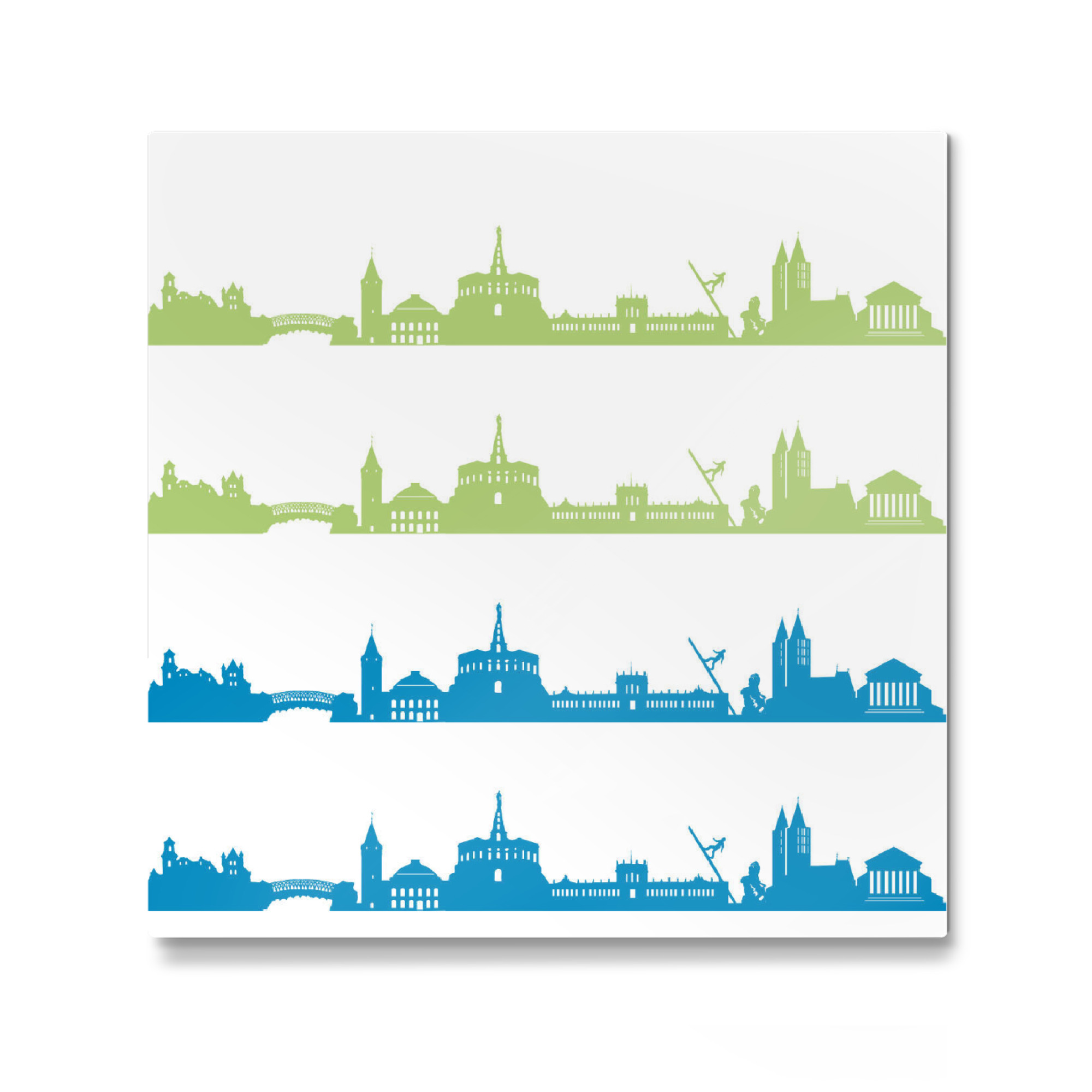 Galerie-Print "Kassel 02 Bicolor" 30x30 cm artboxONE