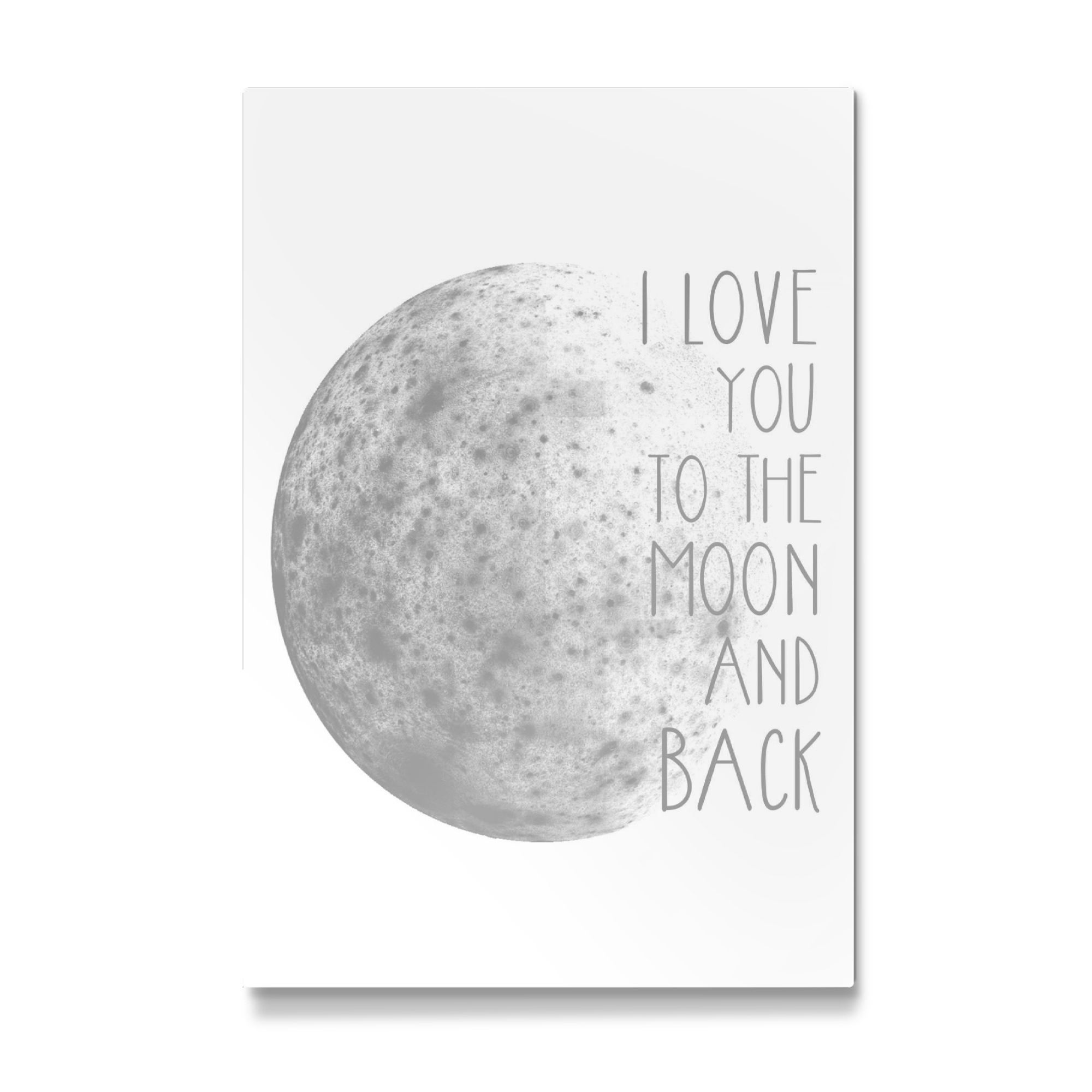 Galerie-Print "I Love You To The Moon And Back" 75x50 cm artboxONE