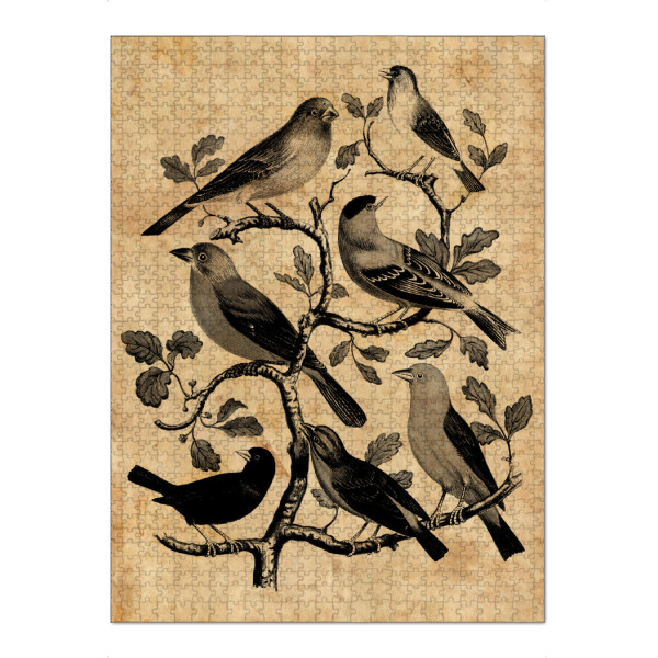 Puzzle Ravensburger "Vögel auf einem Zweig" artboxONE - Tiere