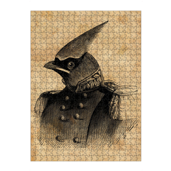 Puzzle Ravensburger "General Seidenschwänze" artboxONE - Tiere