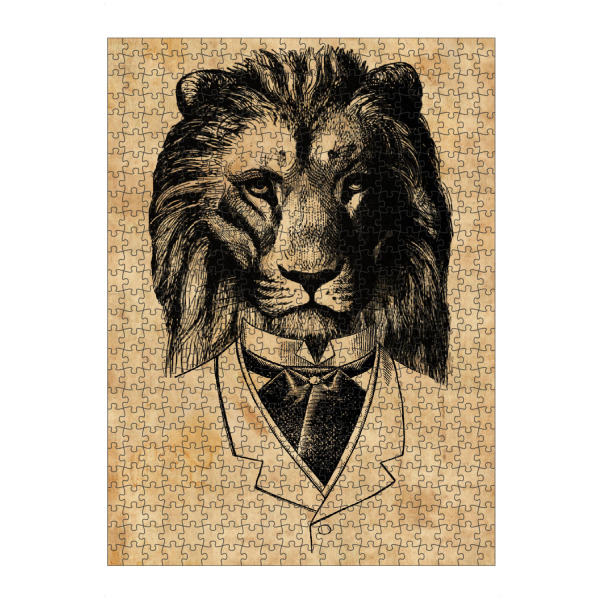 Puzzle Ravensburger "Tiger im Anzug 2" artboxONE - Tiere