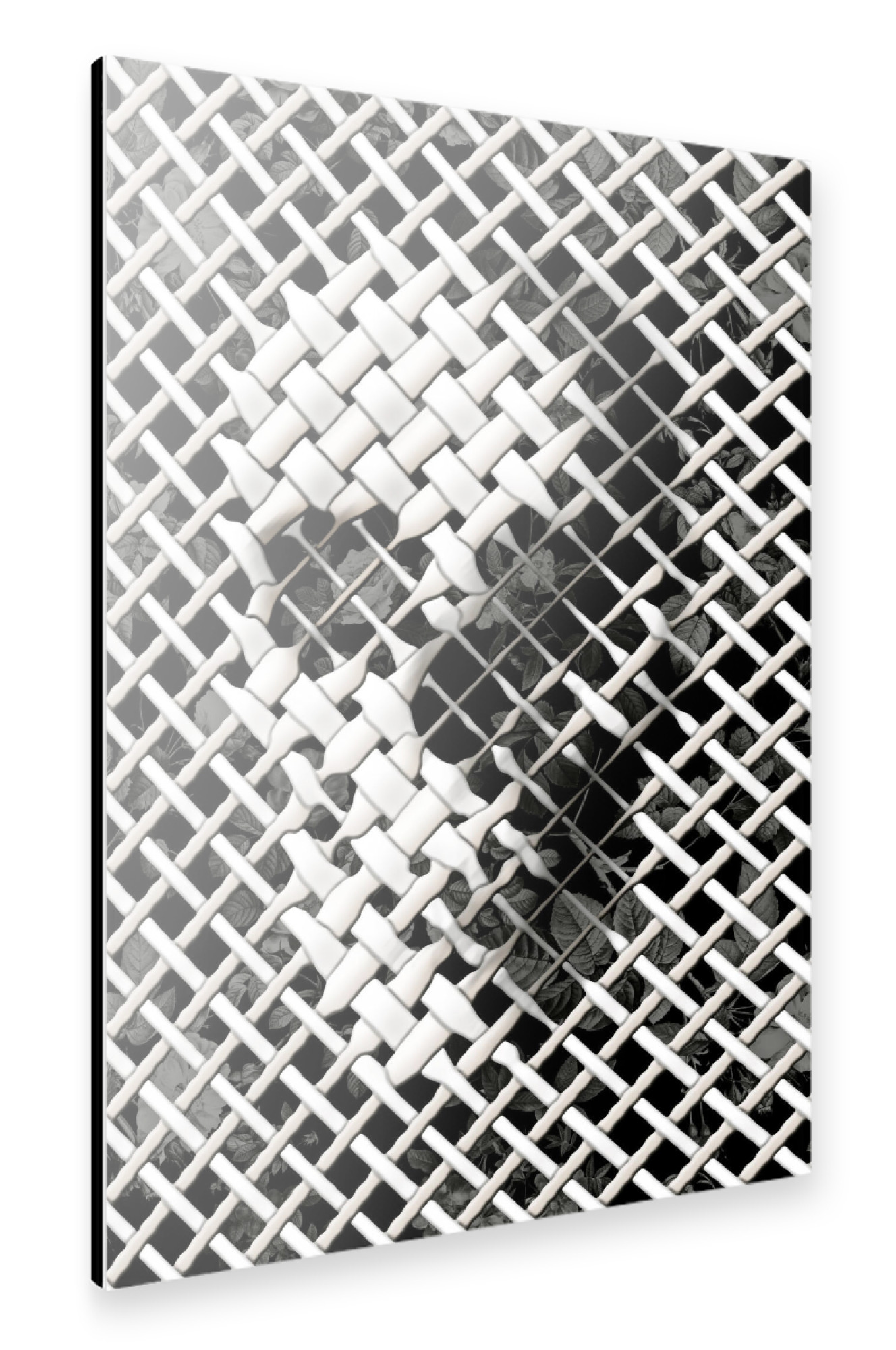 Alu-Dibond "Wicker Skull" 30x20 cm artboxONE