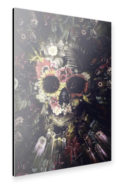 Alu-Dibond "Garden Skull" 30x20 cm artboxONE