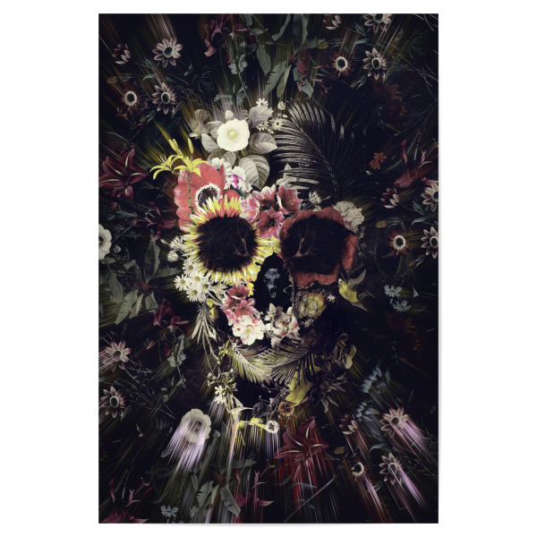 Poster 30x20 cm "Garden Skull" artboxONE - Natur,Floral