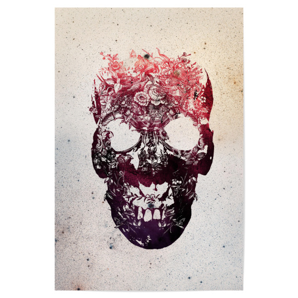 Poster "Floral Skull" artboxONE - Natur,Floral