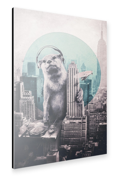 Alu-Dibond "Dj" 30x20 cm artboxONE