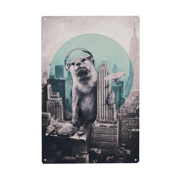 Holzbild "Dj" artboxONE - Tiere,Comic,Musik,Festivals