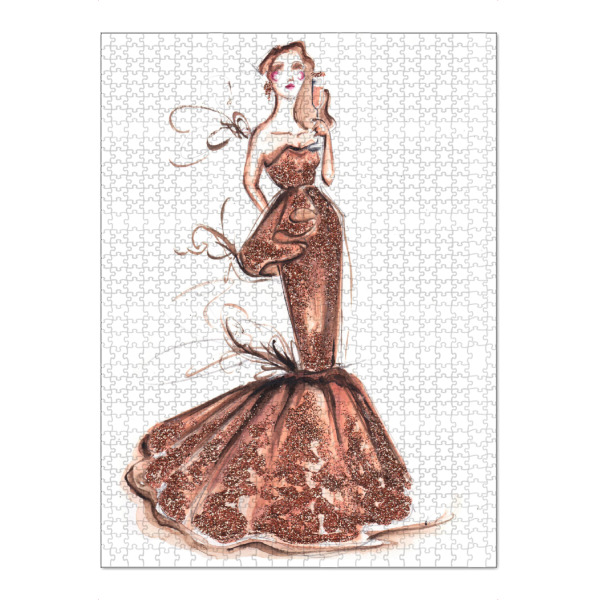 Puzzle Ravensburger "Champagne please" artboxONE - Fashion