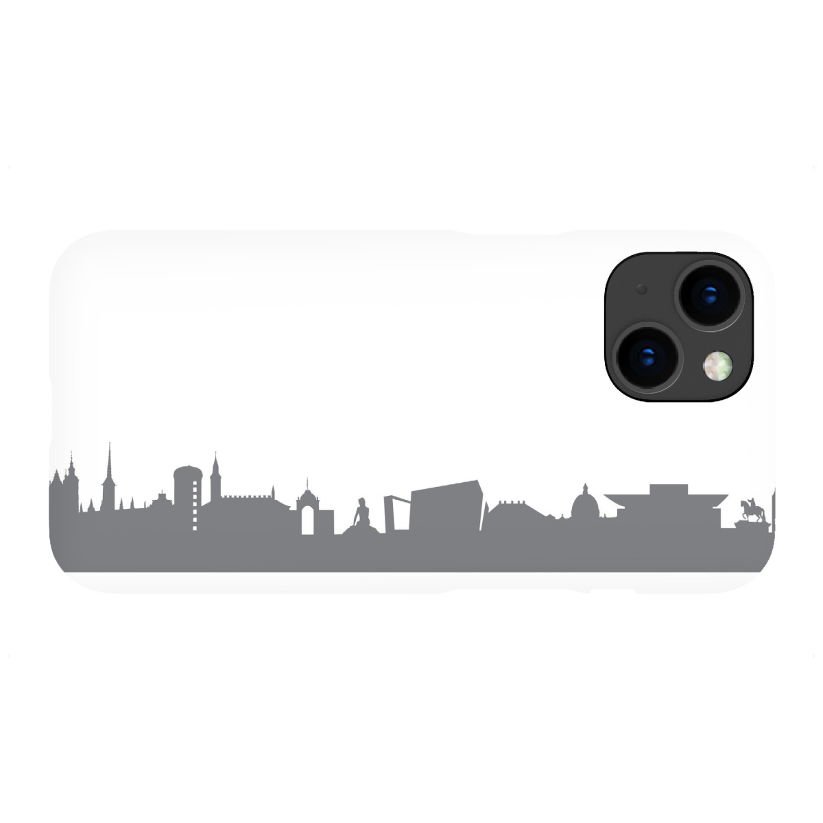 "Copenhagen 02 Monochrom Schiefergrau"für iPhone - Premium-Case Handyhülle artboxONE