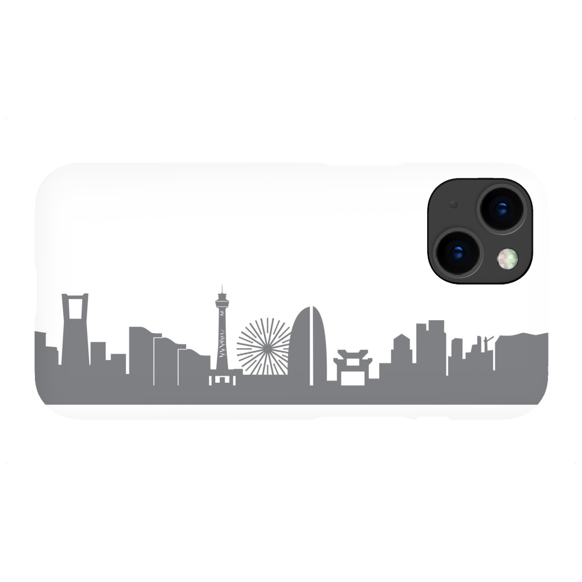 iPhone "Yokohama 02 Monochrom Schiefergrau" Premium-Case Handyhülle artboxONE