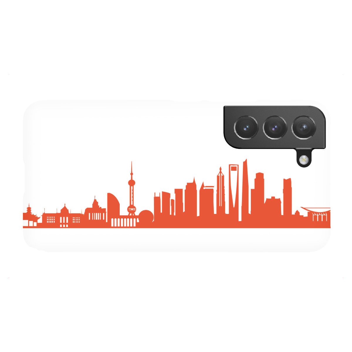 Samsung Galaxy "SHANGHAI 03 Monochrom Tangerine" Premium-Case Handyhülle artboxONE