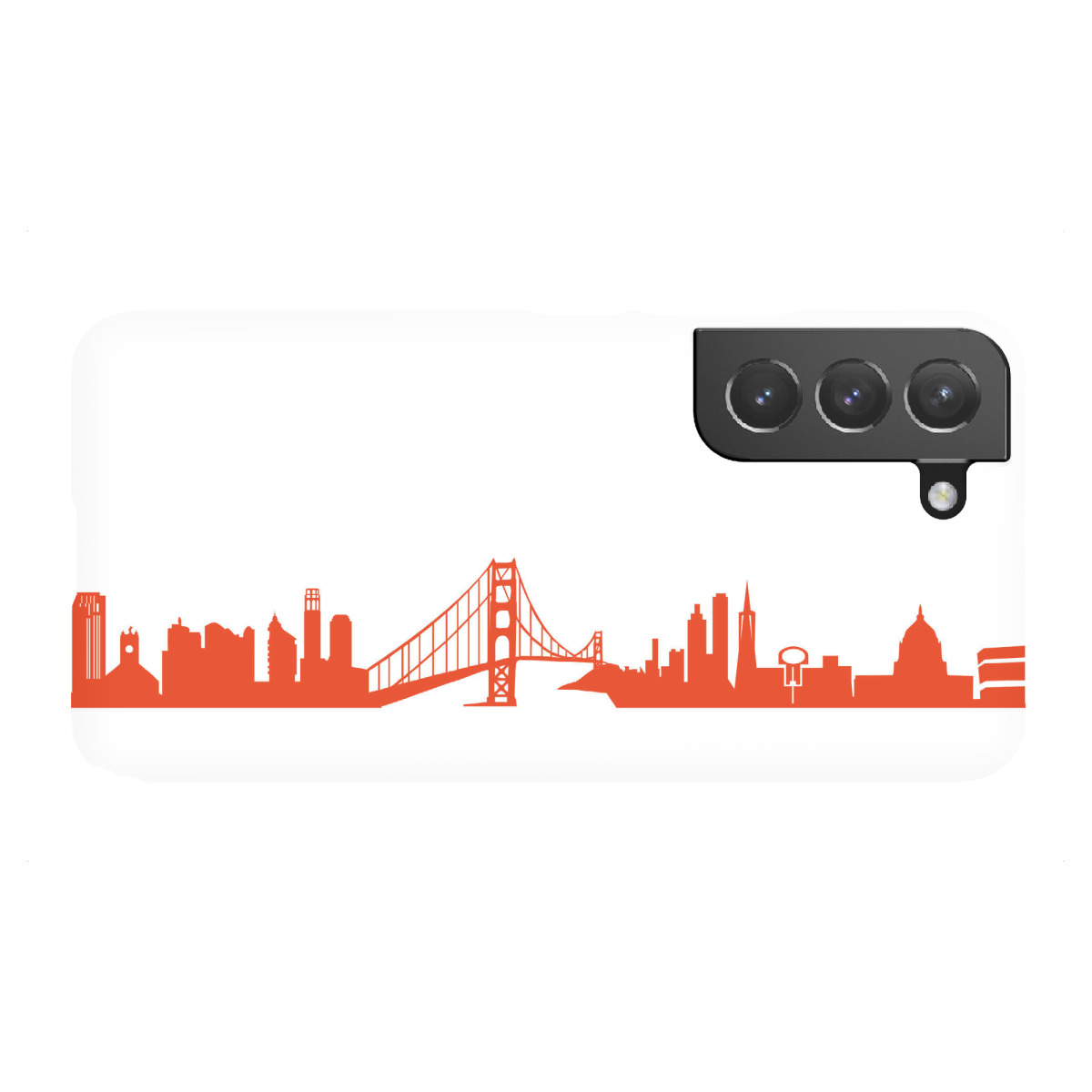 Samsung Galaxy "SAN FRANCISCO 03 Monochrom Tangerine" Premium-Case Handyhülle artboxONE