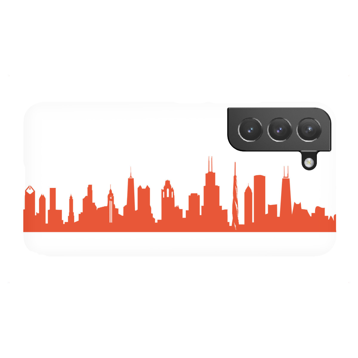 "CHICAGO 03 Monochrom Tangerine"für Samsung Galaxy - Premium-Case Handyhülle artboxONE