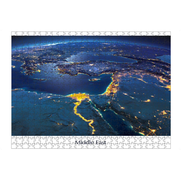 Puzzle Ravensburger "Middle East Photograph Night View" artboxONE - Städte,Reise,Reise / Länder