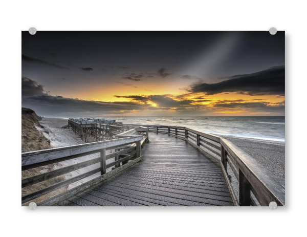 Acrylglasbild "Sylt Kampen" artboxONE - Natur,Reise / Strand und Meer - Sylt,Kampen,Strand,Meer