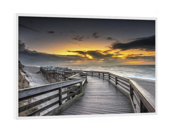 Poster mit weißem Rahmen "Sylt Kampen" artboxONE - Natur,Reise / Strand und Meer - Sylt,Kampen,Strand,Meer