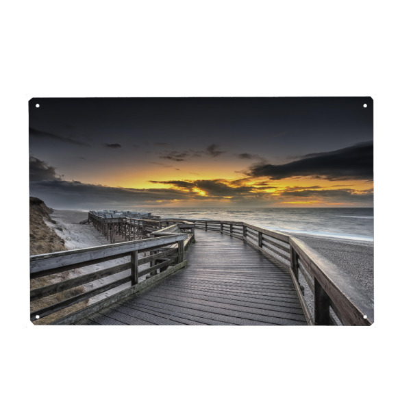 Holzbild "Sylt Kampen" artboxONE - Natur,Reise / Strand und Meer - Sylt,Kampen,Strand,Meer
