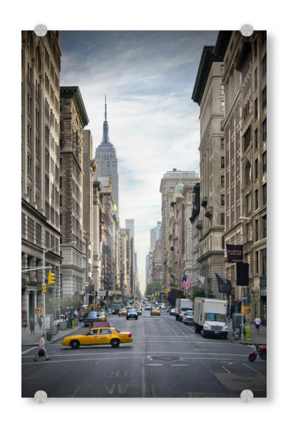Acrylglasbild "NEW YORK CITY 5th Avenue" artboxONE - Städte / New York,Reise,Architektur,Automobile,Reise / Länder