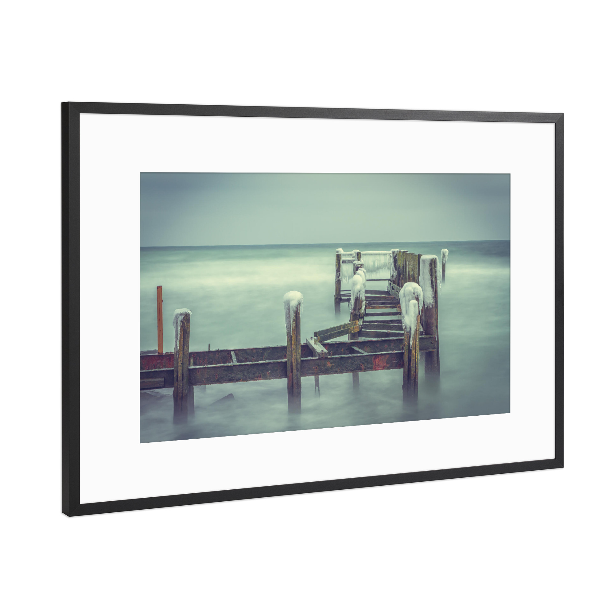 Poster mit Rahmen Schwarz (Metallic) "Insel Rügen 2" artboxONE - Natur,Reise / Strand und Meer