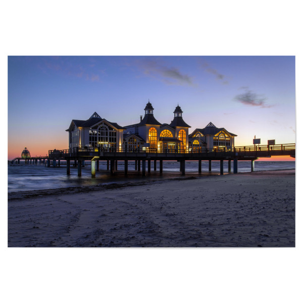 Poster 30x20 cm "Seebrücke Sellin 3" artboxONE - Natur,Reise / Strand und Meer
