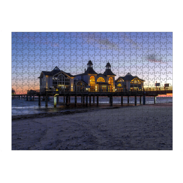 Puzzle Ravensburger "Seebrücke Sellin 3" artboxONE - Natur,Reise / Strand und Meer