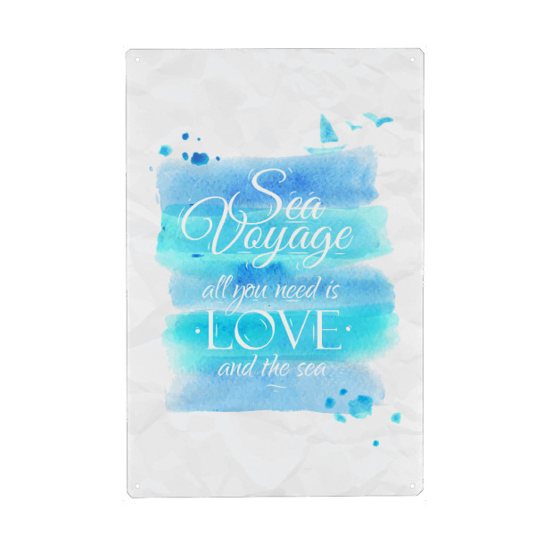 Holzbild "Seereise" artboxONE - Typografie,Natur,Reise / Strand und Meer