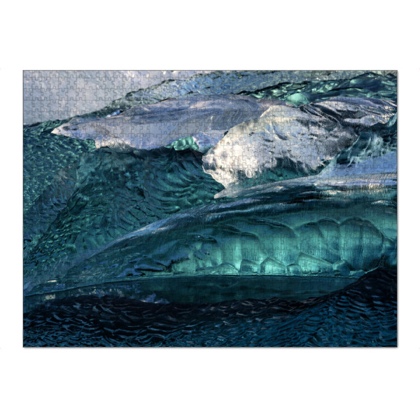 Puzzle Ravensburger "Eisstrukturen am Diamantstrand" artboxONE - Natur - Island,Diamantstrand,Jökulsárlón,Eis,Meer,Arktis,Makro - Bild island