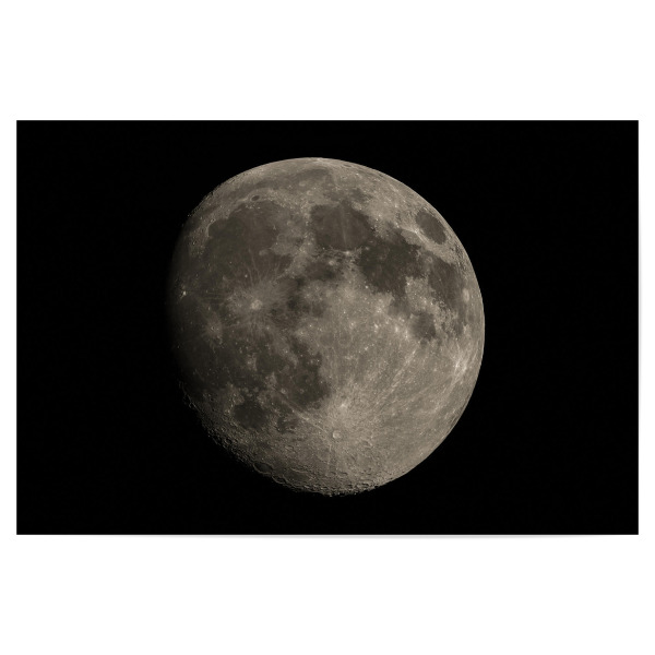 Poster 30x20 cm "Mond 2" artboxONE - Natur - Mond,Luna,Erdmond,Astronomie,Universum,Weltall,Weltraum