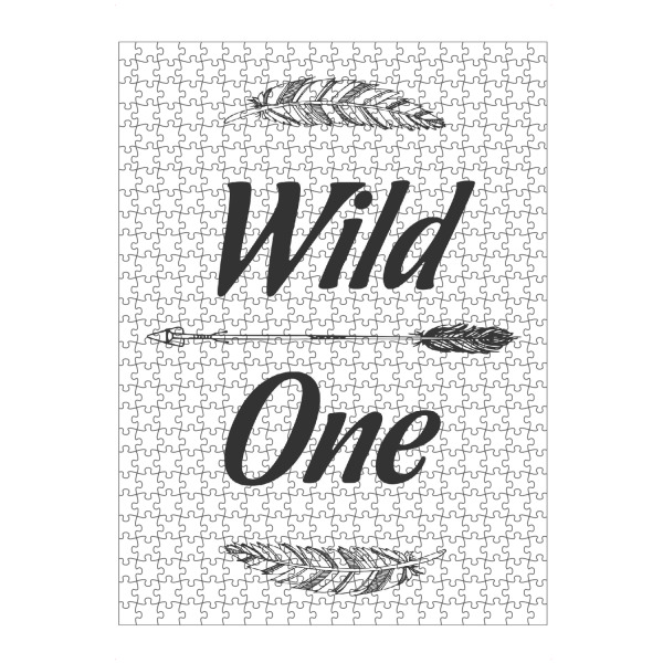 Puzzle Ravensburger "Wild One" artboxONE - Typografie,Für Kinder,Schwarzweiß