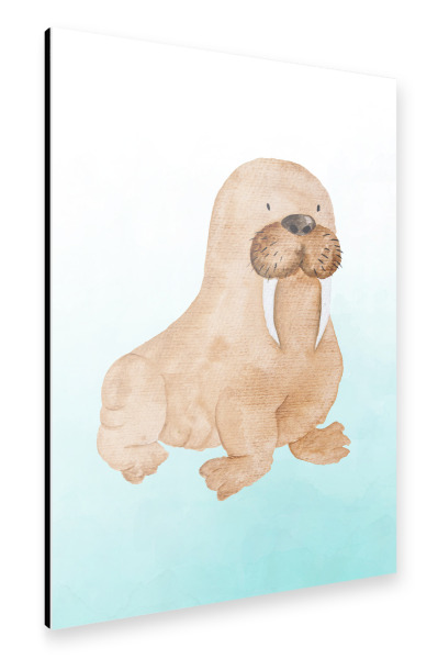 Alu-Dibond "Walrus" 30x20 cm artboxONE