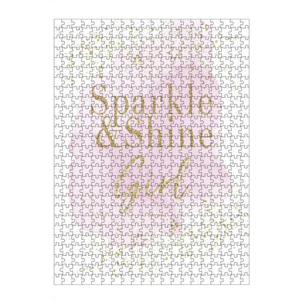 Puzzle Ravensburger "Sparkle and Shine Girl" artboxONE - Typografie,Abstrakt