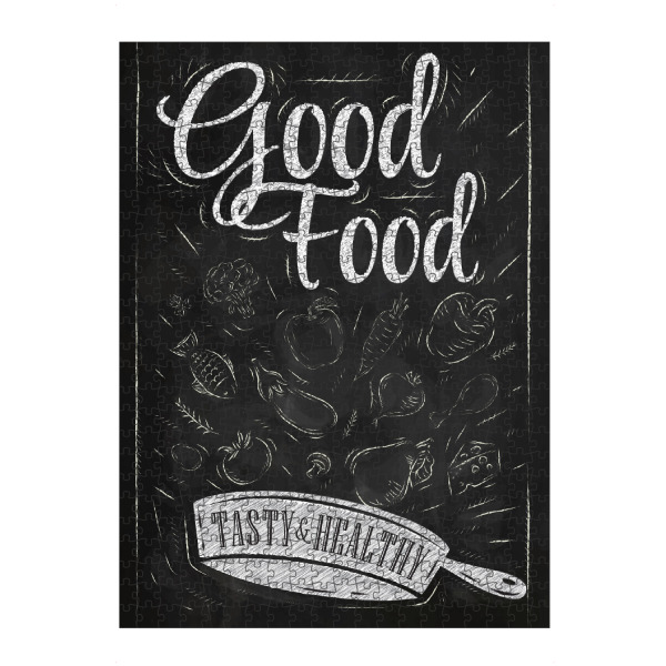 Puzzle Ravensburger "Good Food - Tasty & Healthy" artboxONE - Essen & Trinken,Schwarzweiß,Fashion