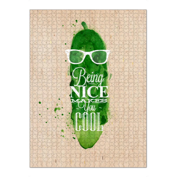 Puzzle Ravensburger "Mister Cucumber" artboxONE - Essen & Trinken