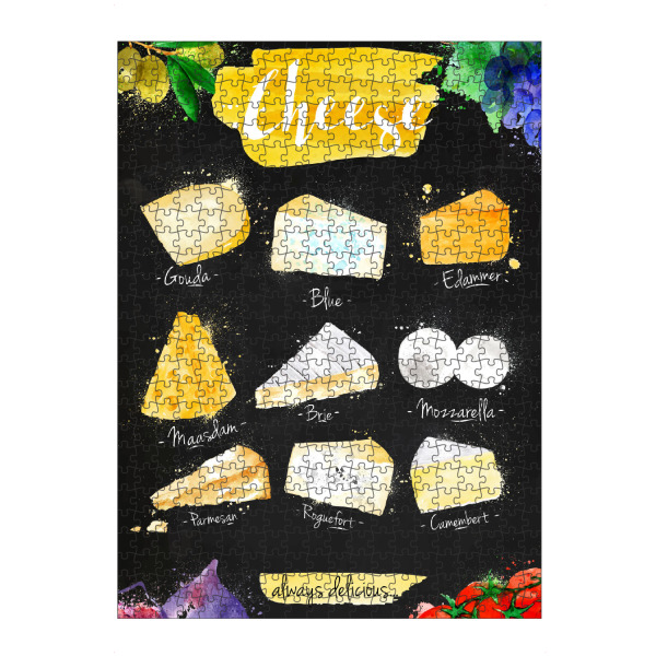 artboxONE Puzzle "Cheese - Always delicious I" artboxONE - Essen & Trinken,Schwarzweiß