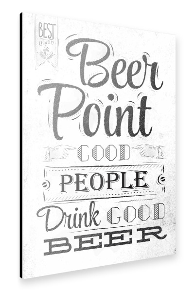 Alu-Dibond "Drink Good Beer I" 30x20 cm artboxONE