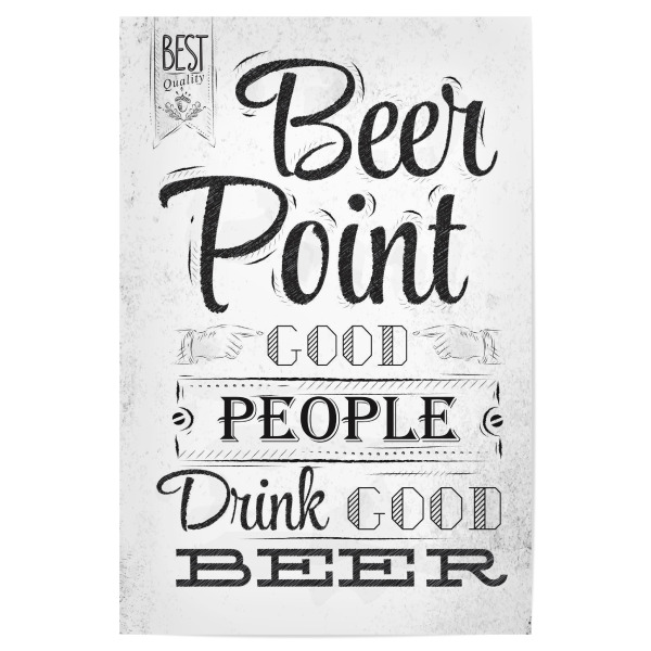 Poster 30x20 cm "Drink Good Beer I" artboxONE - Essen & Trinken,Schwarzweiß