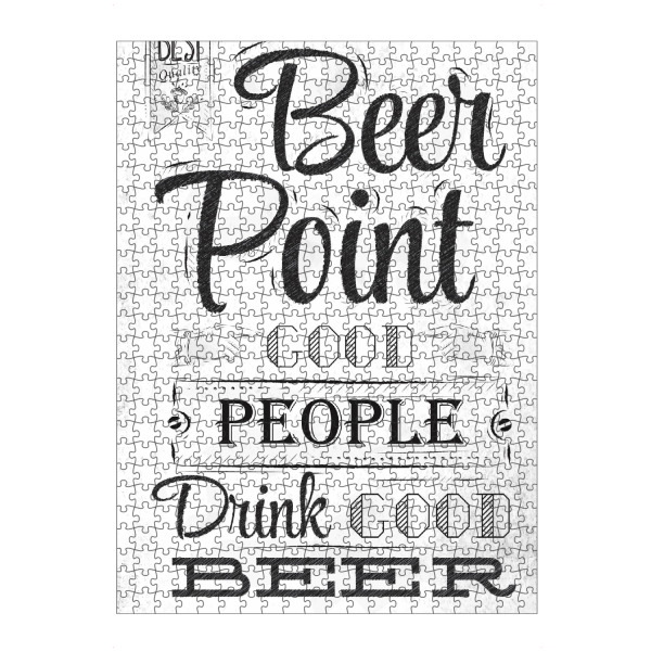 artboxONE Puzzle "Drink Good Beer I" artboxONE - Essen & Trinken,Schwarzweiß